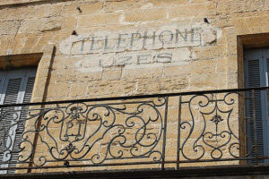 Even the walls in Uzes are a delight