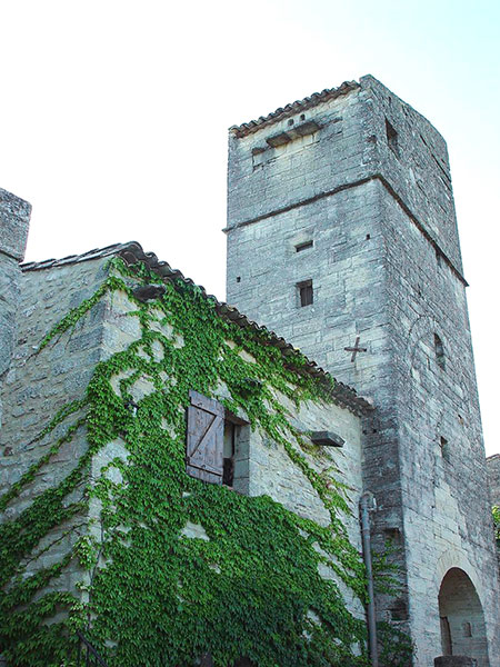 Chateau de la Commanderie's tower dominates the Saint Siffret skyline