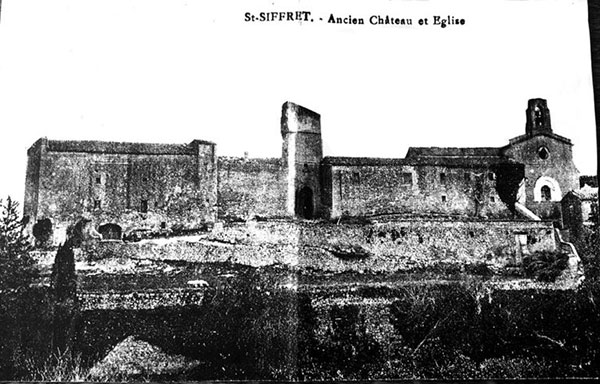 antique photograph of Chateau de la Commanderie