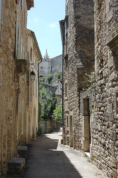 The town's streets are narrow and winding