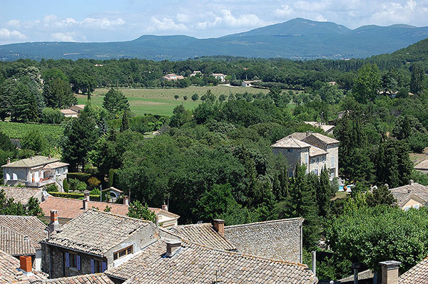The Mont Ventoux in the background